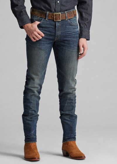 Men's Ralph Lauren Slim Narrow Fit Stretch Jeans | 912736LXZ